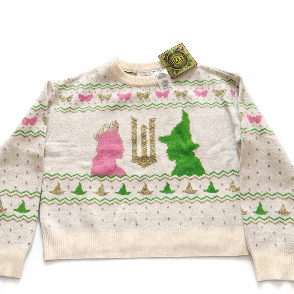 Wicked Christmas Sweater Size 14  Holiday Metallic Knit